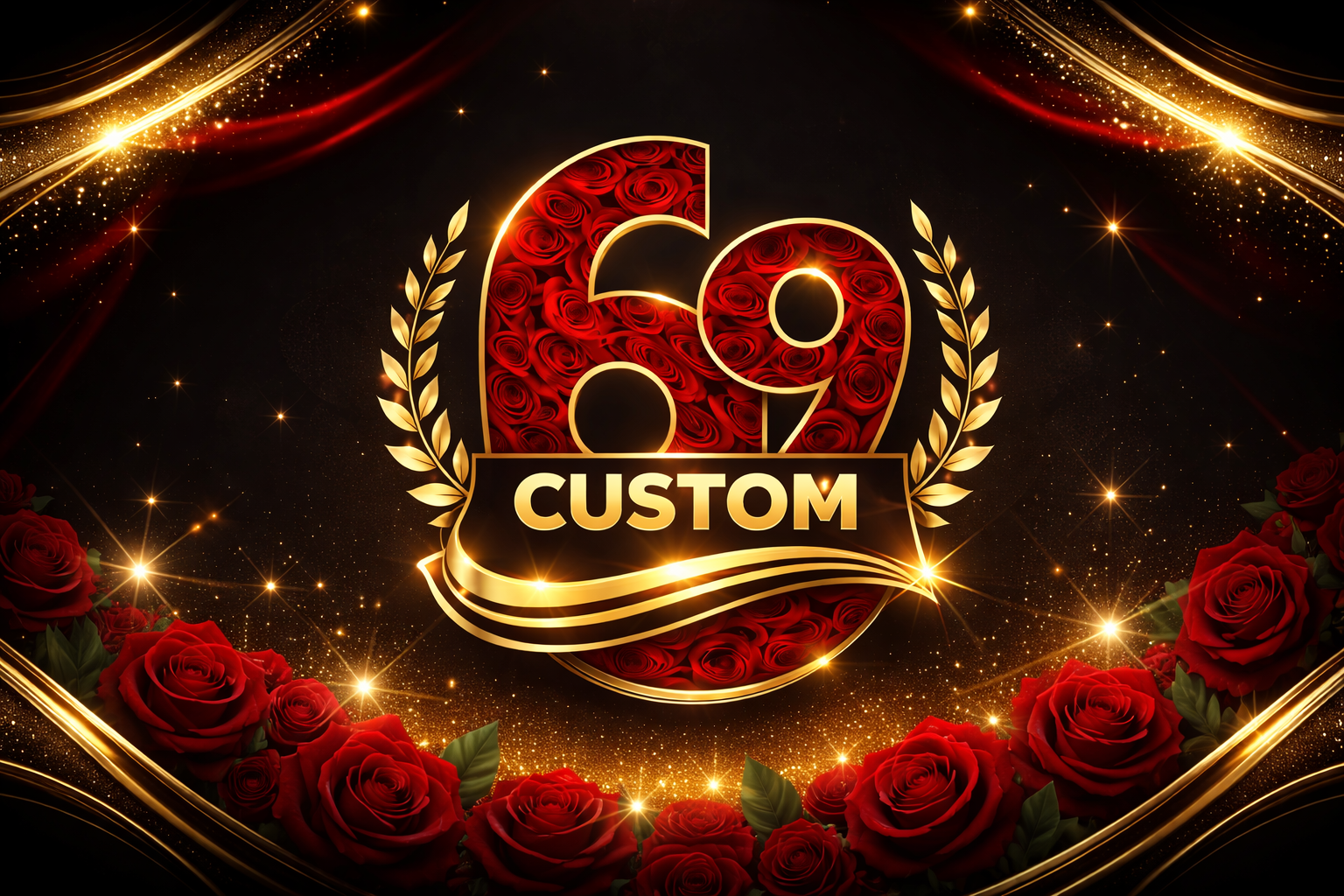69 Customs background logo